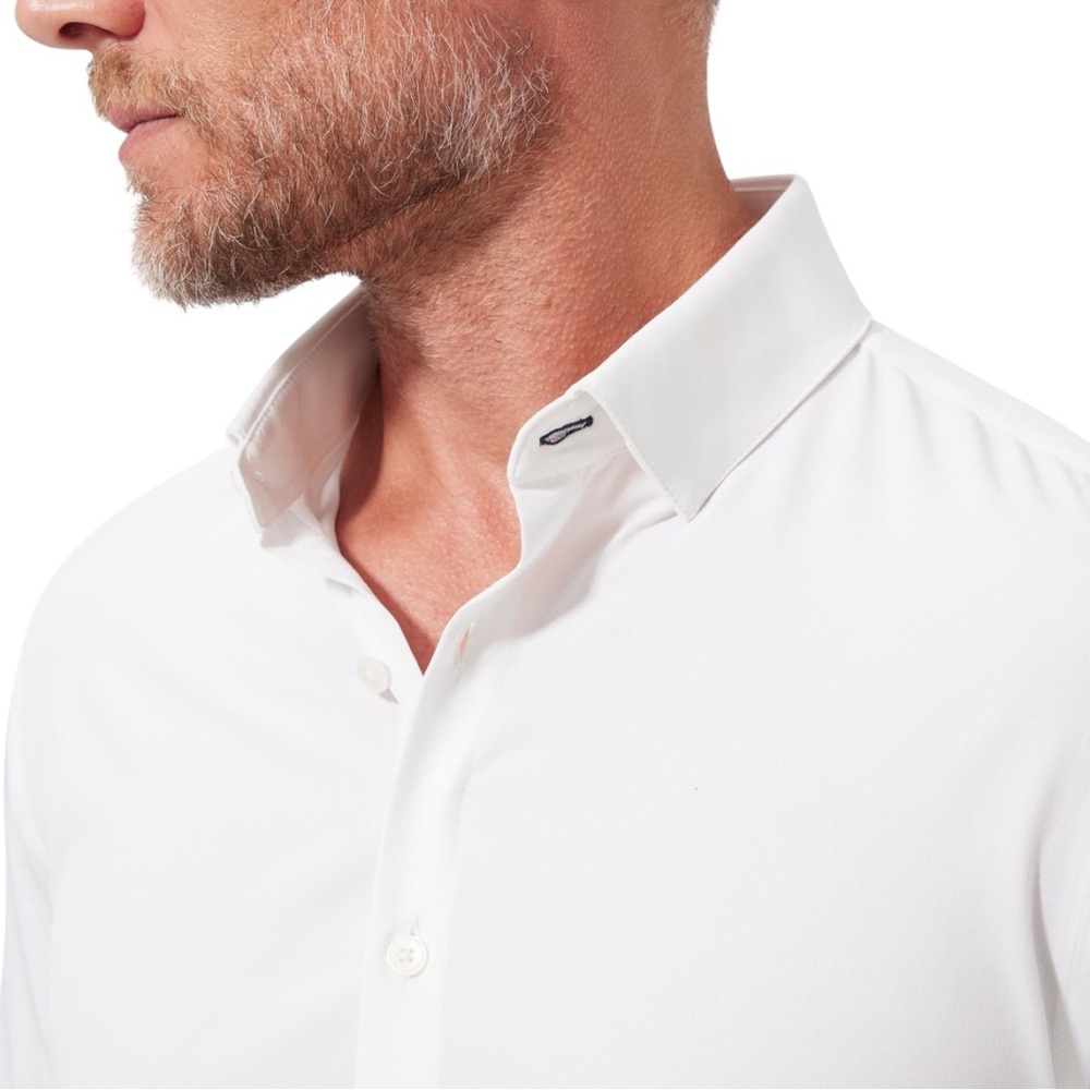 Mizzen + Main Performance Men’s Solid White Butto… - image 2